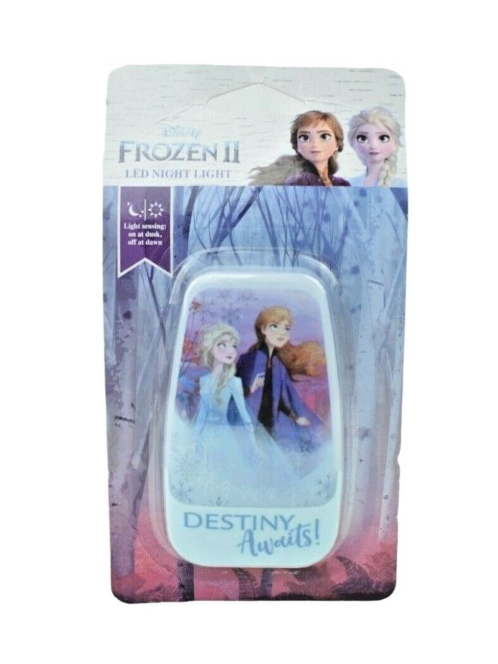 Disney Frozen 2 LED Night Light Destiny Awaits! Elsa and Anna (New)